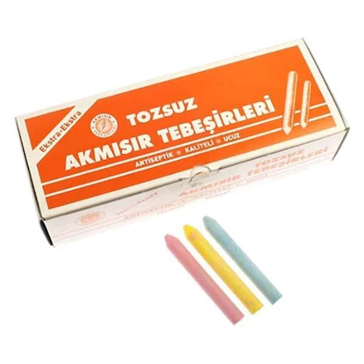 TEBEŞİR TOZSUZ RENKLİ 100 LÜ PK AKMISIR-