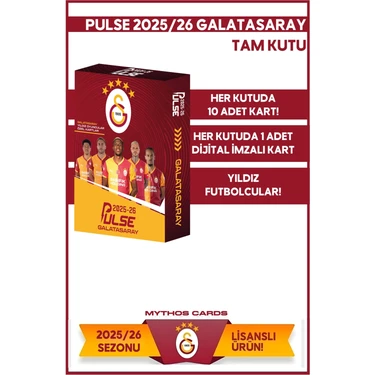 GALATASARAY PULSE FUTBOLCU KARTLARI 2025/26 - 10 LU PK  - MYTHOS CARDS - 25983