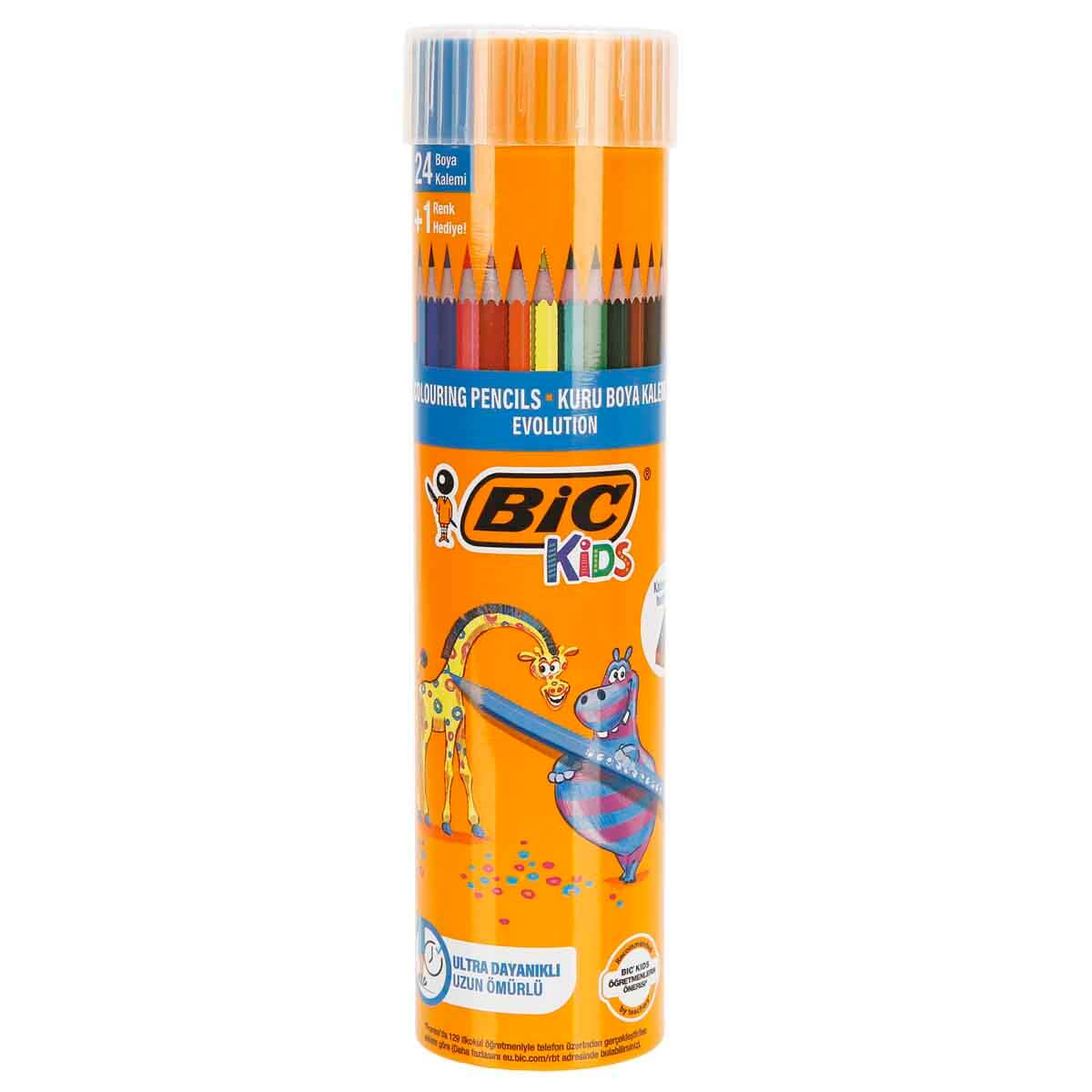 BIC KURU BOYA KALEMİ TÜP 24+1 RENK PSTL-958191
