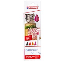 KUMAŞ BOYAMA KALEMİ 5 LI WARM - EDDİNG - ED4500K599WARM