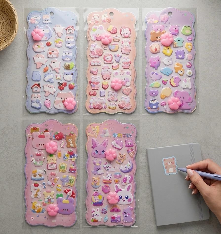 XJ CUTE STİCKER KABARTMA