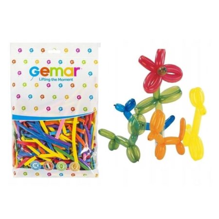 BALON SOSİS KARIŞIK RENK 5 CM - 100 LÜ GEMAR  - 080