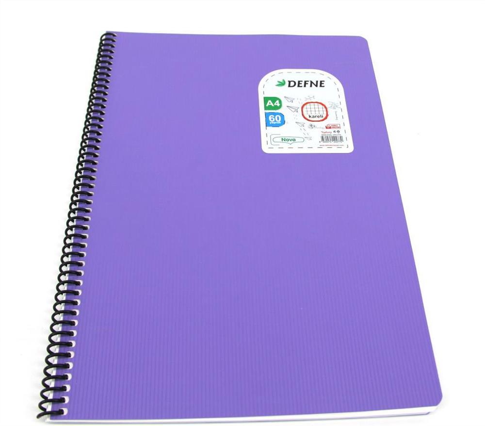 NOVA KARELİ DEFTER 96 YP PP KAPAK A5 DEFNE-1513