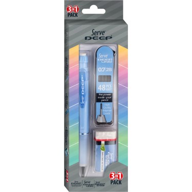 SERVE-5450 VERSATİL+SİLGİ+MİN 07 MM SKY BLUE