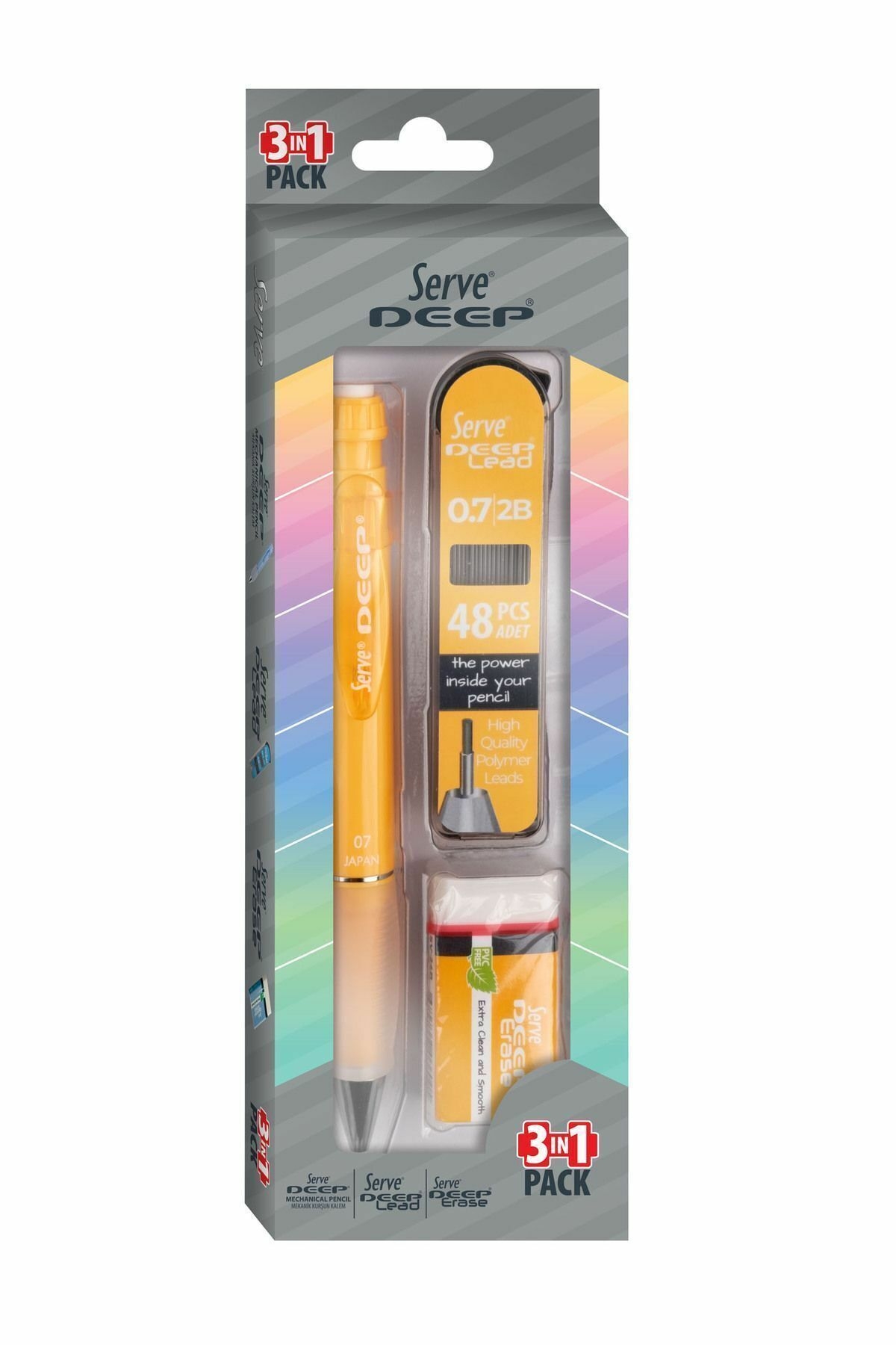 SERVE-5467 VERSATİL+SİLGİ+MİN 07 MM MUSTARD YELLOW