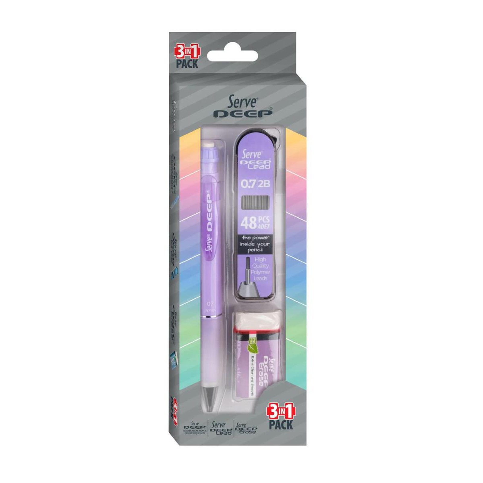 SERVE-5474 VERSATİL+SİLGİ+MİN 07 MM LAVENDER