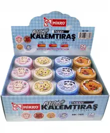 MİKRO ÇİFTLİ METAL KALEMTRAŞ HAPPY 24 LÜ ŞAHİN - MK7421