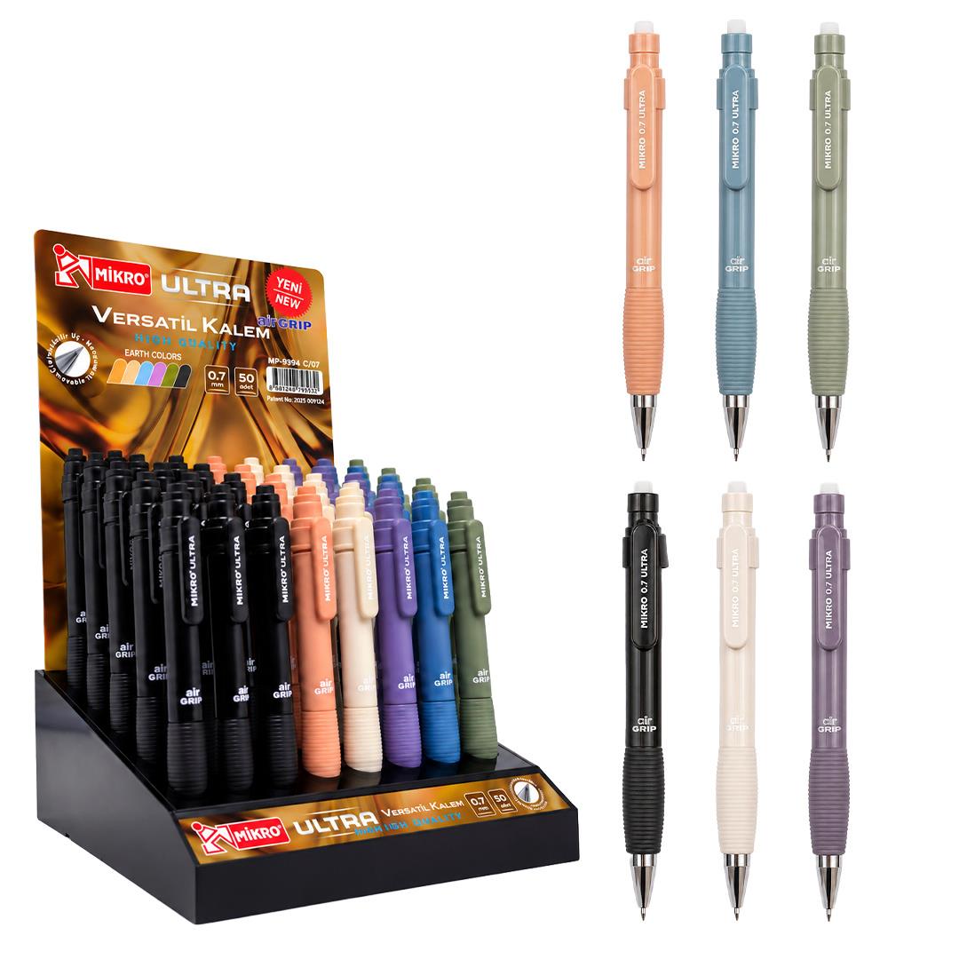 MİKRO VERSATİL KALEM ULTRA AİR GRİP TOPRAK 07 MM 50 Lİ ŞAHİN - 9394CVS