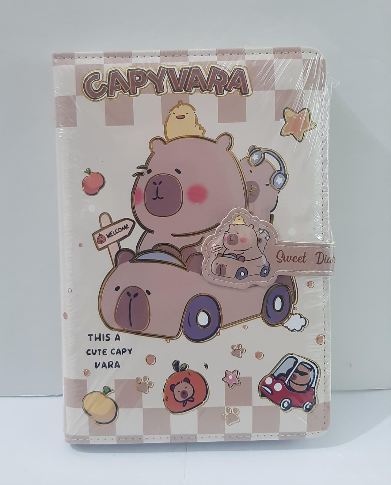 CAPYBARA KİLİTLİ HATIRA DEFTERİ 12 Lİ - MİKRO - GN640