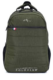 CAMBRİDGE POLO CLUB MİNİMALİST TASARAIM UNİSEX ÇOK GÖZLÜ SIRT ÇANTASI HAKİ VKN - PLCAN2166H