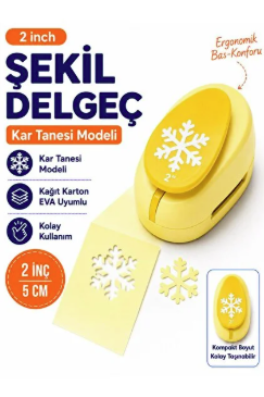 PUTİ ŞEKİLLİ DELGEÇ 5 CM KAR TANESİ VİVA - 13190
