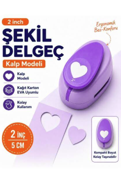 PUTİ ŞEKİLLİ DELGEÇ 5 CM KALP VİVA - 14470