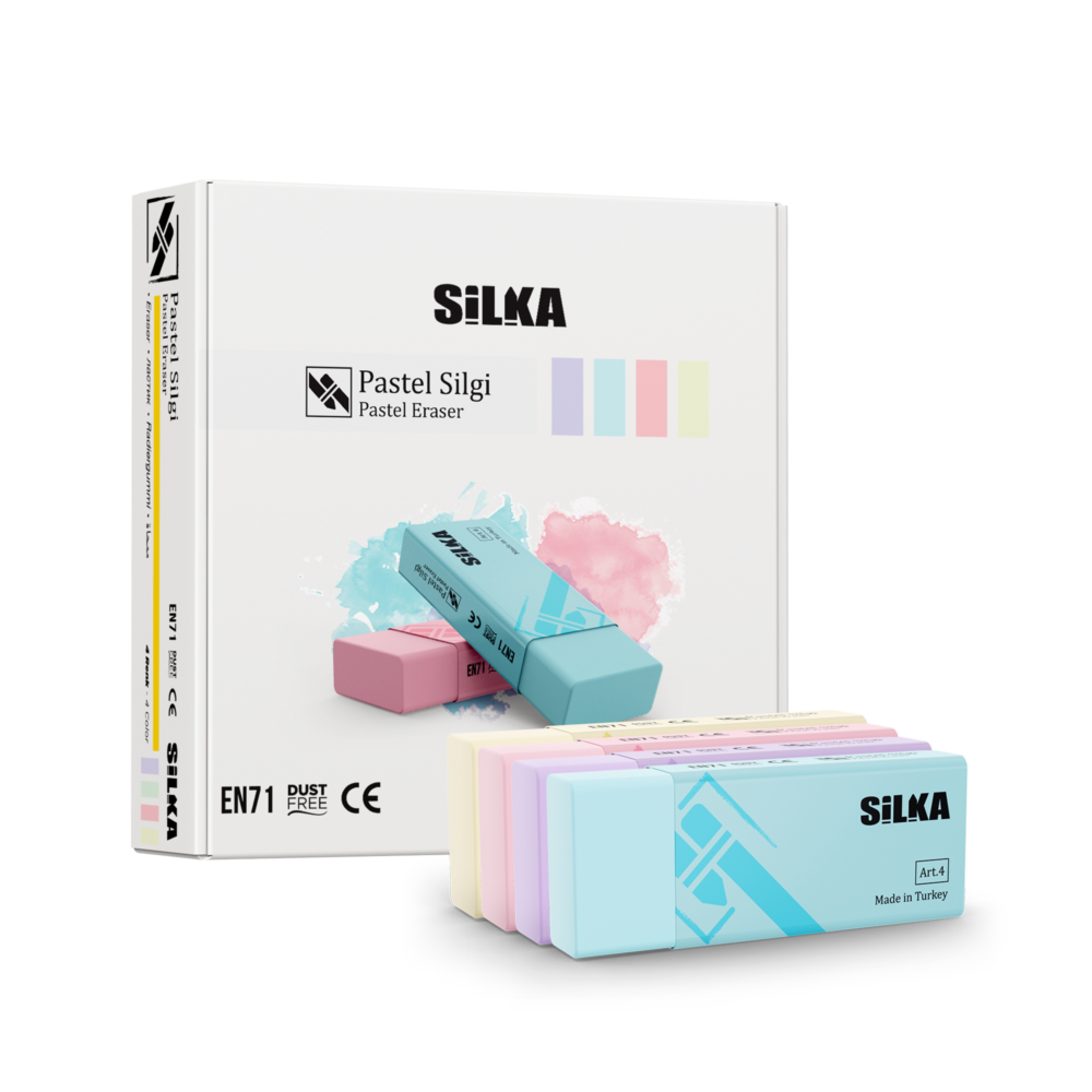 SILKA-ART45 PASTEL SILGI 4 RENKLI 30 LU