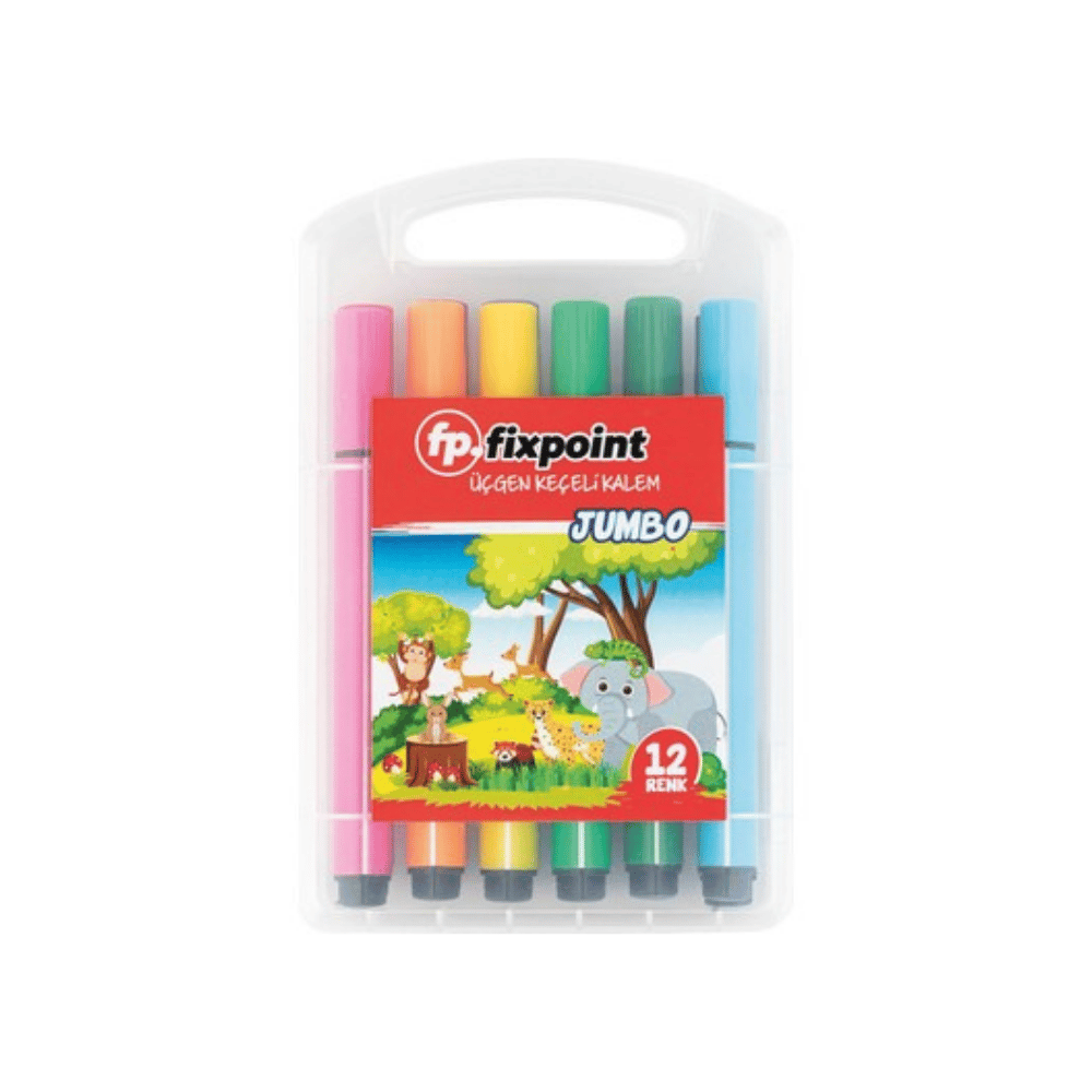 KEÇELİ KALEM ÜÇGEN JUMBO 12 Lİ FİXPOİNT - P5563