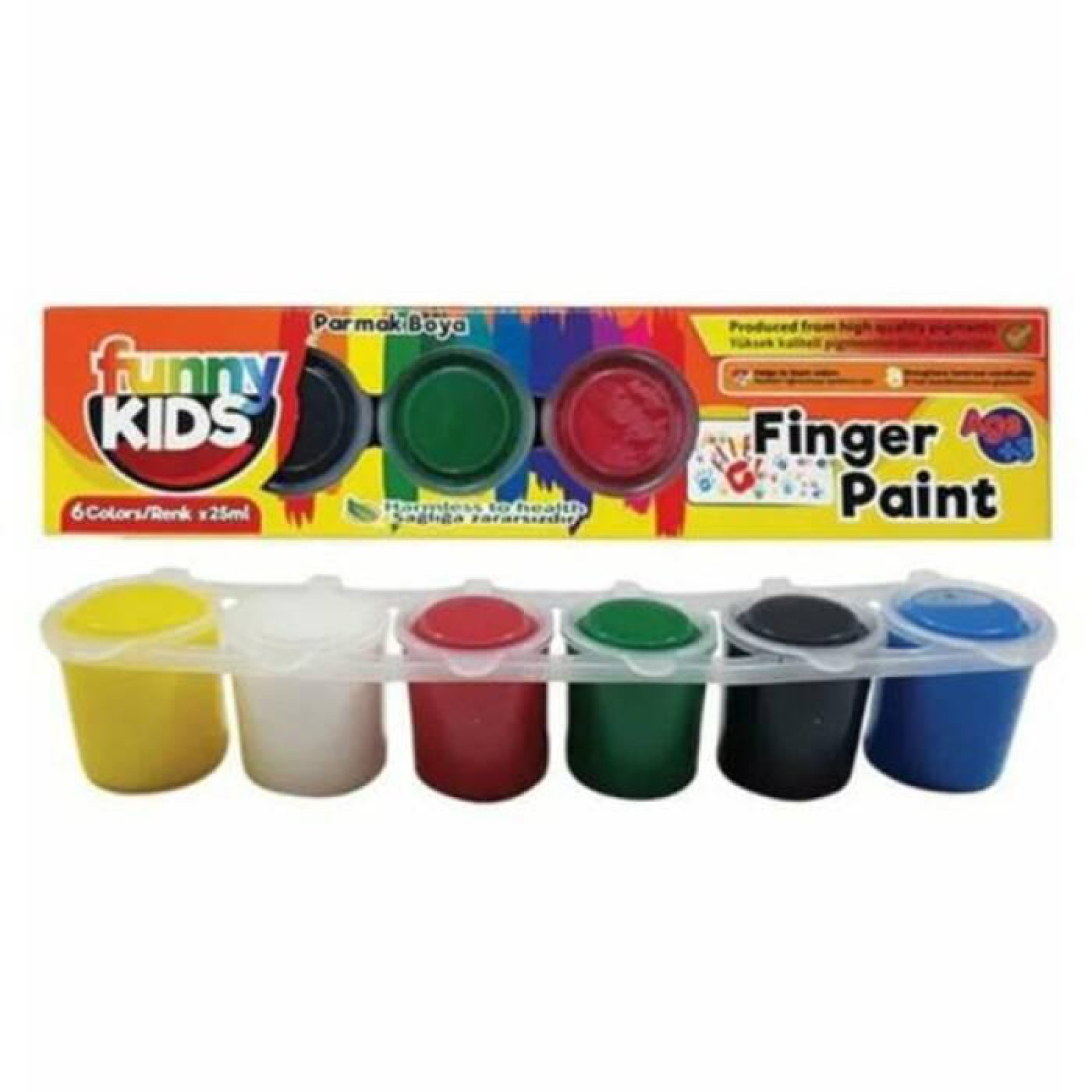 FUNNY KIDS PARMAK 6X25 SIRALI SET PSTL-1701