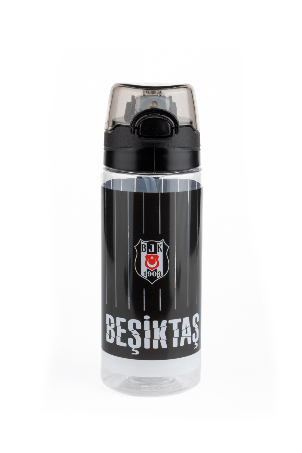 ME ÇANTA BEŞİKTAŞ İNCE ÇUBUK DESENLİ 500 ML PLASTİK MATARA - 25371