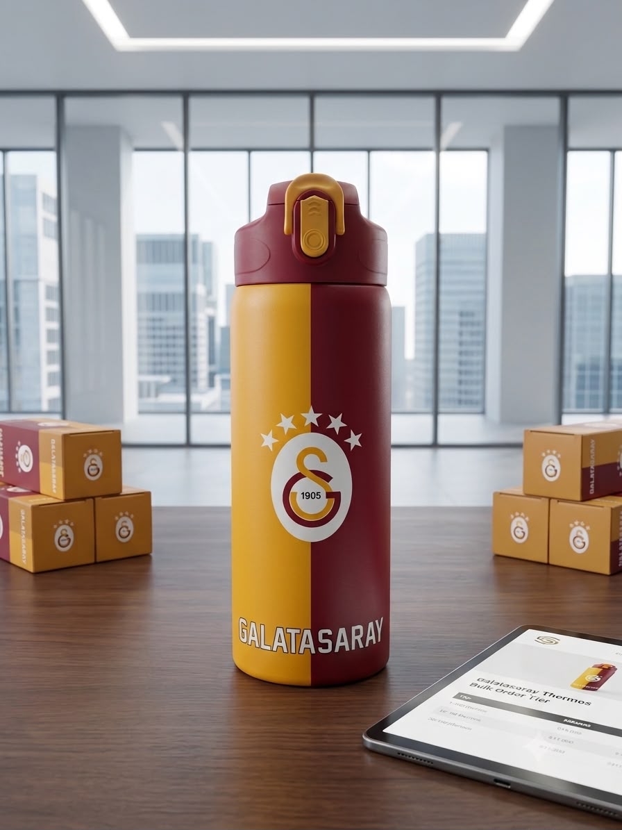 GALATASARAY 630 ML. ÇELİK MATARA 50548 ME ÇANTA