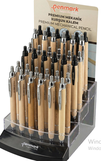 VERATİL KALEM DOĞAL AHŞAP 36 STAND 05/07 MM 36 LI STAND PENMARK - HS900136