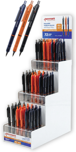 VERSATİL KALEM 3 RENK TRANSPARAN 72 Lİ STND 05/07 PENMARK - HS3572