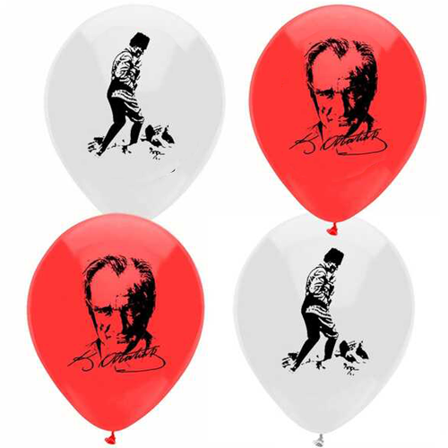 BALON ATATÜRK BASKILI 100 LÜ PK 12 İNÇ 1204