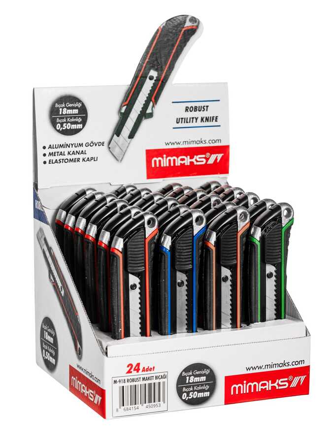 MAKET BIÇAĞI 18 MM ABS&METAL MİMAKS - M518