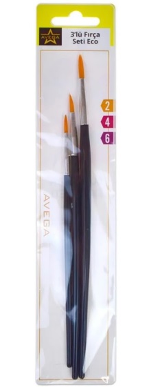 AVEGA SULUBOYA FIRÇA SETİ 3 LÜ - VEGA - AVG135