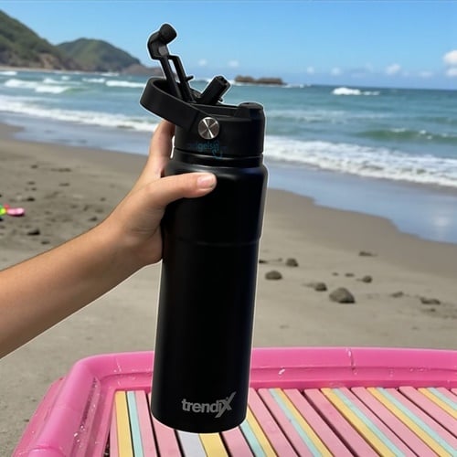 TRENDIX ÇELİK İÇLİ TERMOS 750 ML SİYAH SK UMUR - 51013615