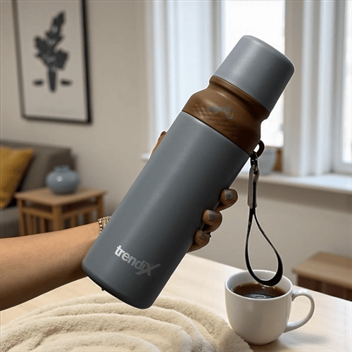 TRENDIX ÇELİK İÇLİ TERMOS 750 ML GRİ UMUR - 51013622