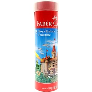 KURUBOYA KALEMİ 36 RENK METAL TÜP TAM BOY FABER-5173116536