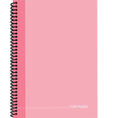 SERT KAPAK DEFTER SPİRALLİ 12,5X17,5 ÇİZGİLİ 160 YP - FOLIX - 2821