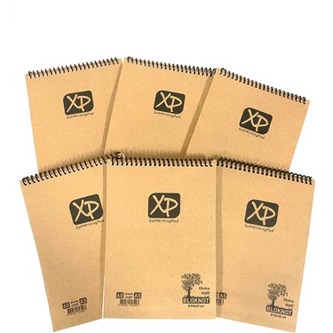 A5 XP KRAFT KARTON KAPAK 60 YP. EKSTRA HAFİF SPİRALLİ BLOKNOT ÇİZGİLİ - FOLIX - 3293