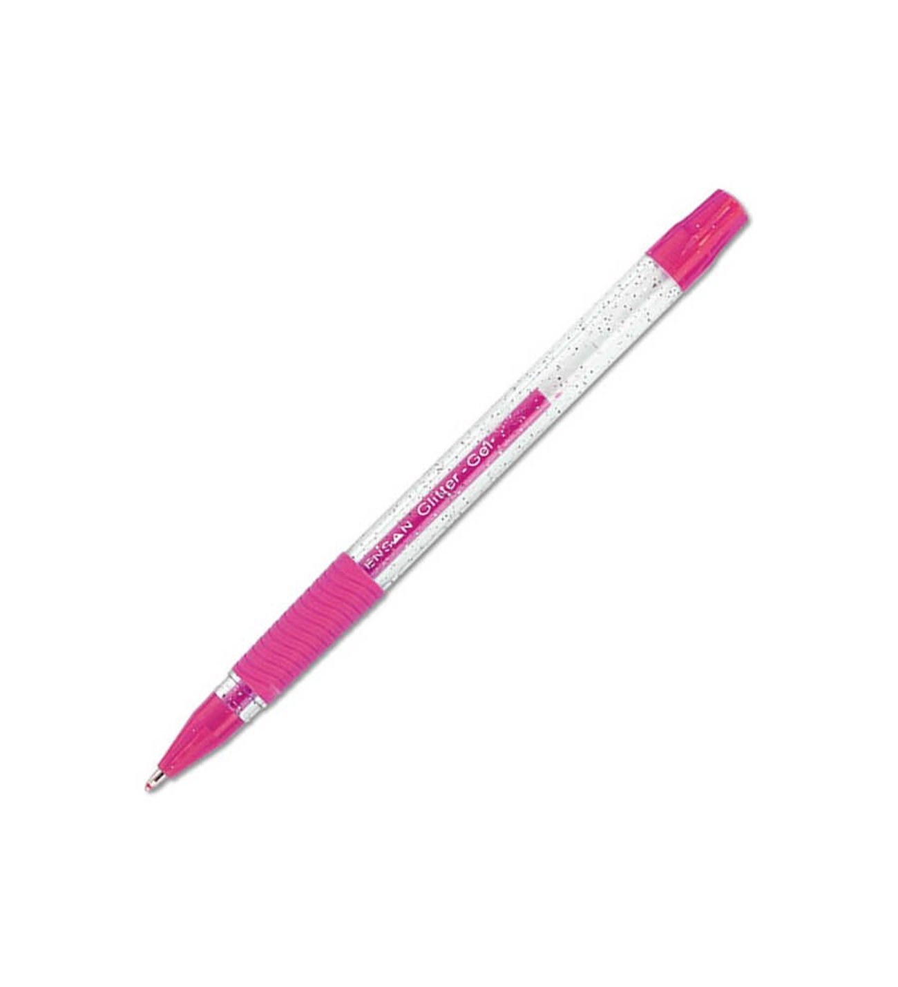 GLİTTER JEL SİMLİ TÜKENMEZ KALEM PEMBE 1 MM PENSAN-PE02228JKPE