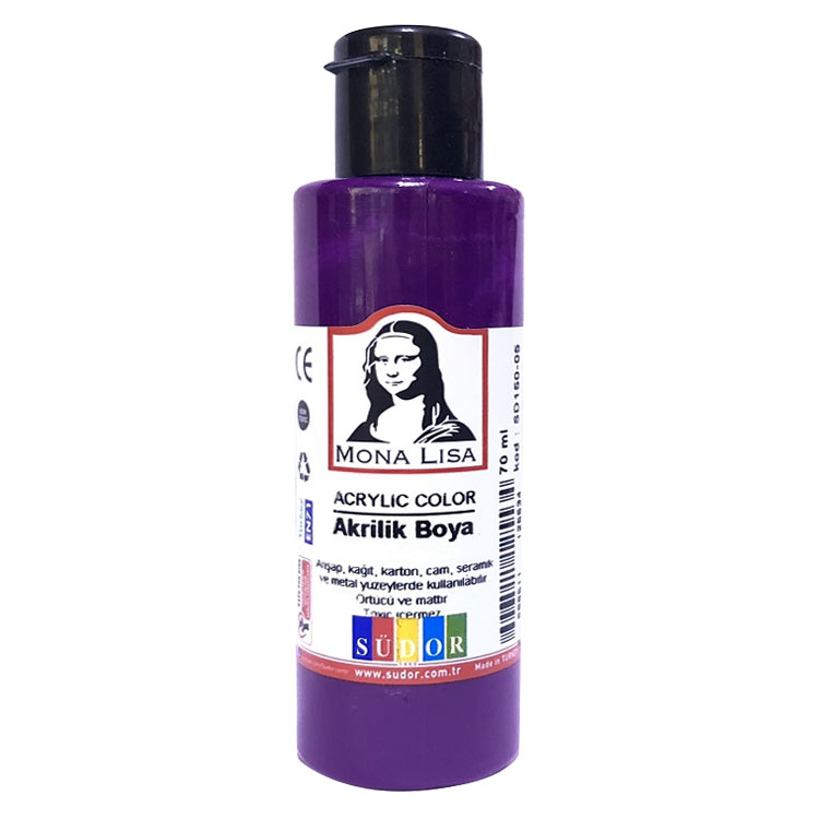 AKRİLİK BOYA 70 ML MOR SÜDOR-SD15005