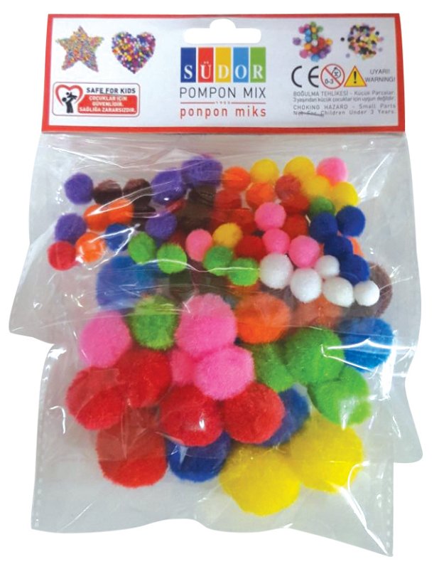 PONPON MİX PK (10-20-30 MM) SÜDOR-SS33