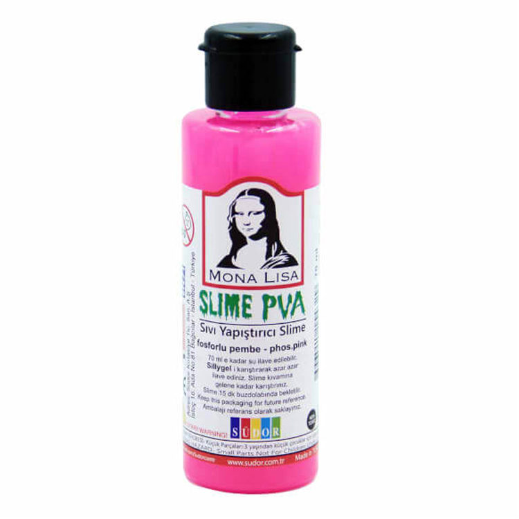 SIVI SLİME YAPIŞTIRICI 70 ML FOSFORLU PEMBE SÜDOR-SL0112