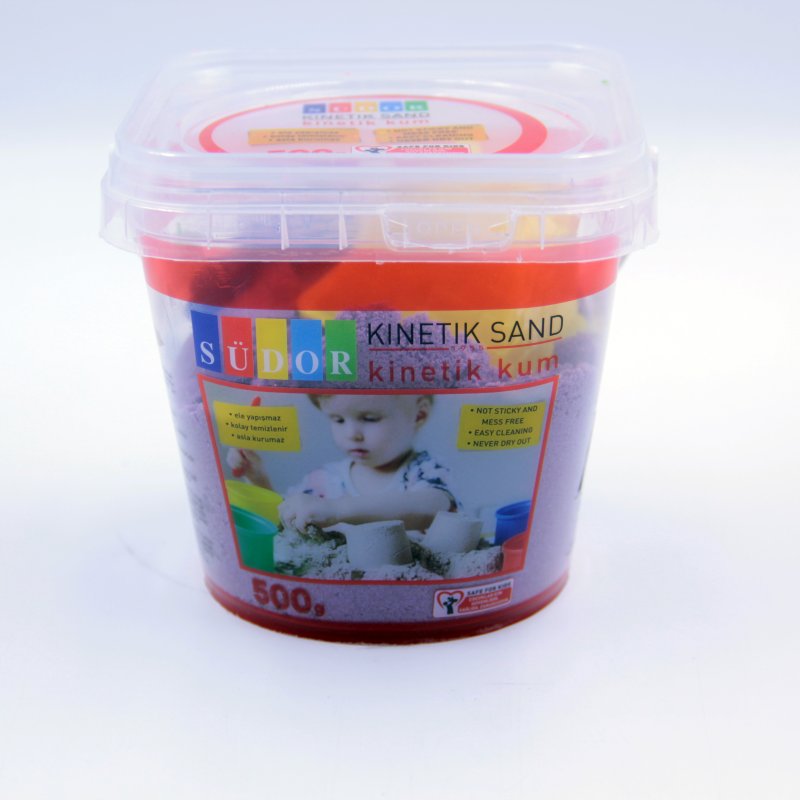 KİNETİK KUM PLASTİK KUTU LİLA 500 GR - SÜDOR - KS02-8