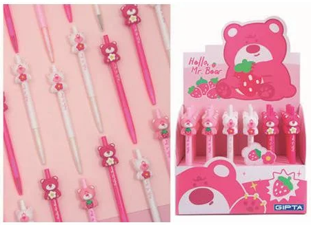 VERSATİL KALEM PİNK BEAR 07 MM 24 LÜ GIPTA - K1995
