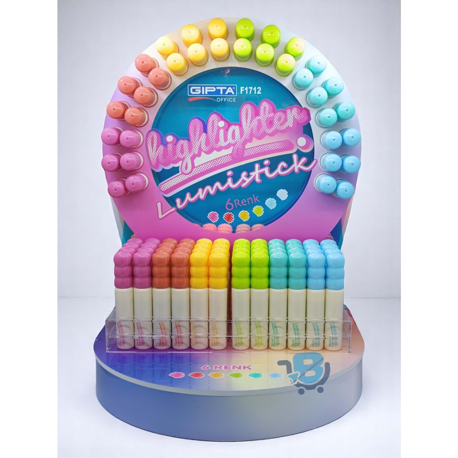 FOSFORLU MARKOR - LUMİSTİCK 6 RENK 180 Lİ - 4-F171200-5001 - GIPTA