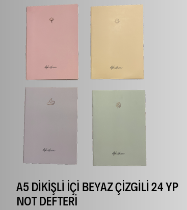 A5 DİKİŞİ İÇİ BEYAZ (ÇİZGİLİ) 24 YP NOT DEFTERİ GÜRPAŞ - NK09