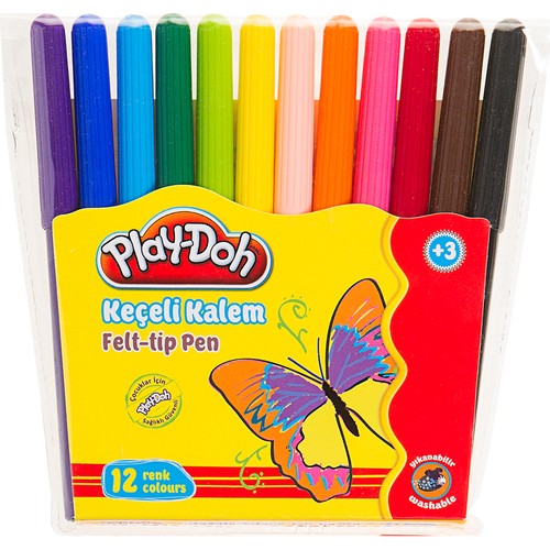 PLAYDOH KEÇELİ KALEM 2 MM 12 RENK CEREN - PLAYKE005