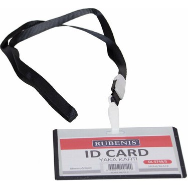 YAKA KARTI İPLİ SİYAH 50 PK - RUBENİS - DL5749/S