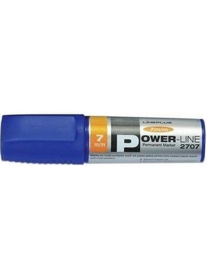 LİNEPLUS MARKÖR PERMANENT 7 MM KESİK UÇLU MAVİ - TEMAT - 2707