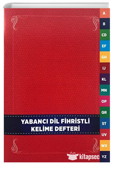 KARATAY YABANCI DİL KELİME FİHRİSTİ DEFTERİ - KARTON KAPAK 4E - 4925