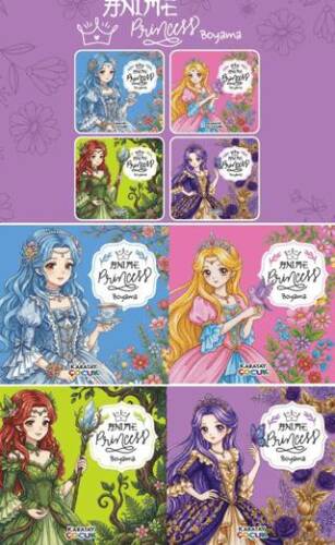 ANİME PRİNCESS BOYAMA - 4 ÇEŞİT 4E - 3454