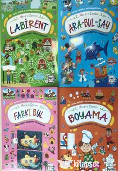 MACERA ZAMANI LABİRENT-FARKI BUL-BOYAMA-ARABUL-4 KİTAP 4E - 7061
