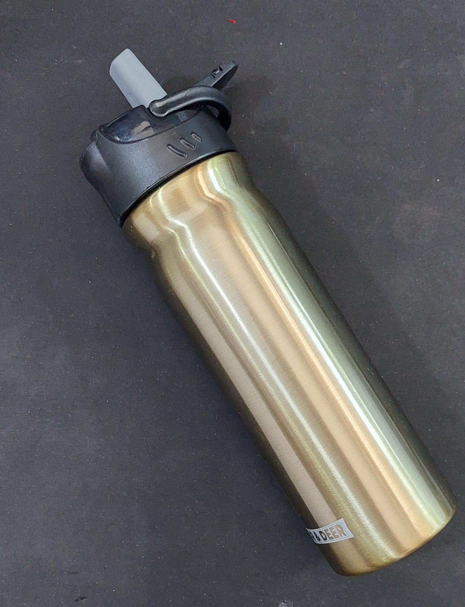 CEREN BD-MT0037 B&D ÇELİK MATARA PİPETLİ 500 ML ALTIN RENK