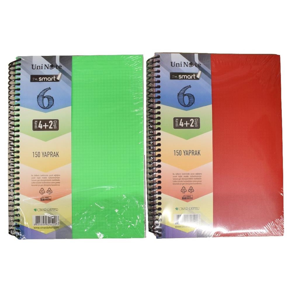 STAR AYRAÇLI DEFTER 4+2 150 YP PP KAPAK DEFNE-2688