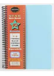 STAR AYRAÇLI DEFTER 7+3 250 YP PP KAPAK DEFNE-2268