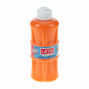 LETS AKRİLİK BOYA TEKLİ 500 ML TURUNCU RENK FİMA-L5302