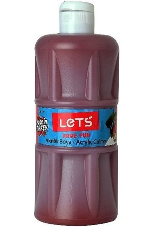 LETS AKRİLİK BOYA TEKLİ 250 ML KAHVE RENK FİMA-L5708